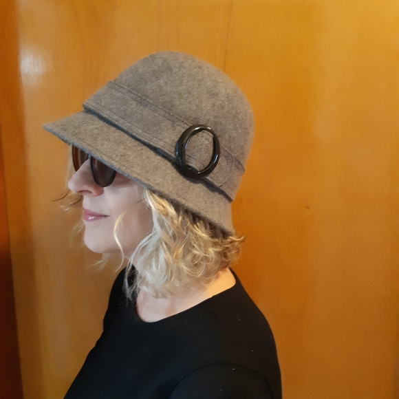 NWOT Mexx Grey Wool Bucket Hat - Picture 1 of 5